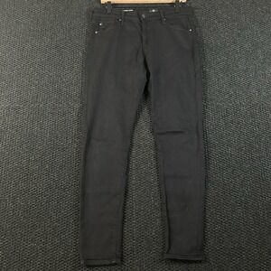 AG Adriano Goldschmied The Farrah Skinny Angle Black High Rise Jeans Women's 28R